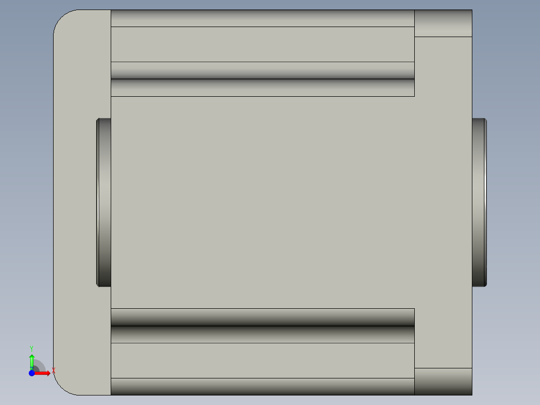 80AC(25W)微型交流齿轴组合型电机80YS25WGV11-80GK3H前视图