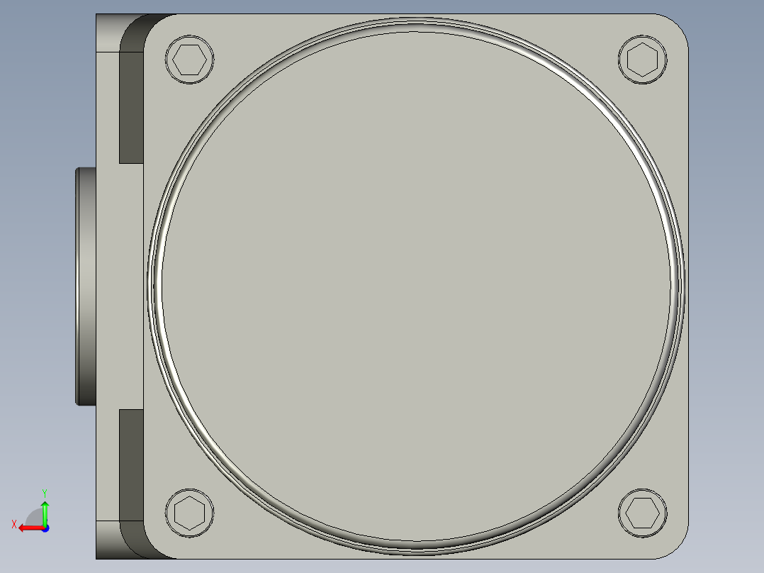 80AC(25W)微型交流齿轴组合型电机80YS25WGV11-80GK3H后视图