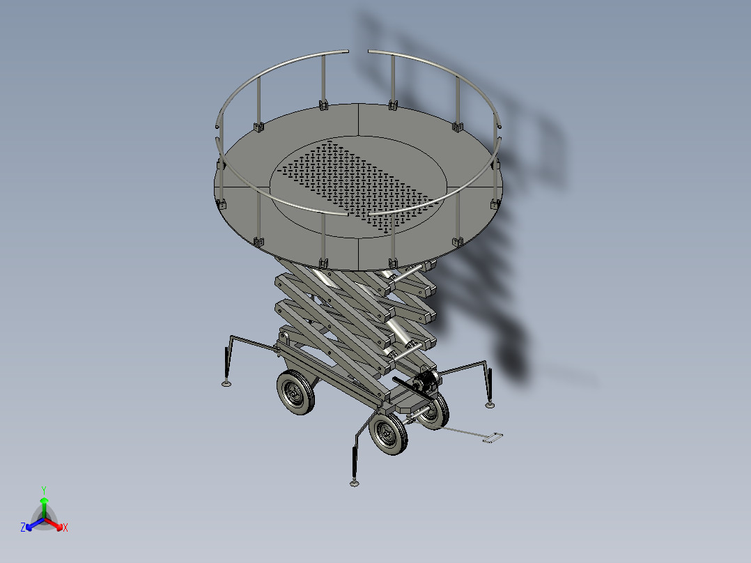无线遥控登高平台检修作业车