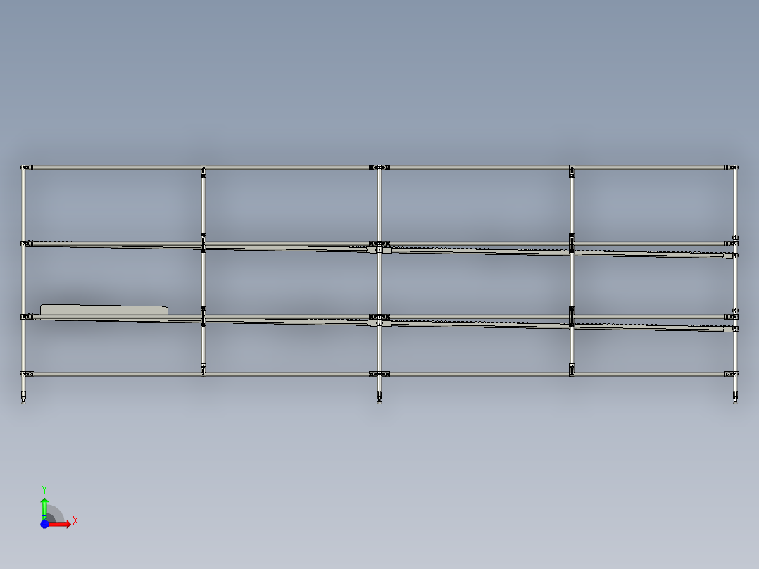 精益管流水线s前视图