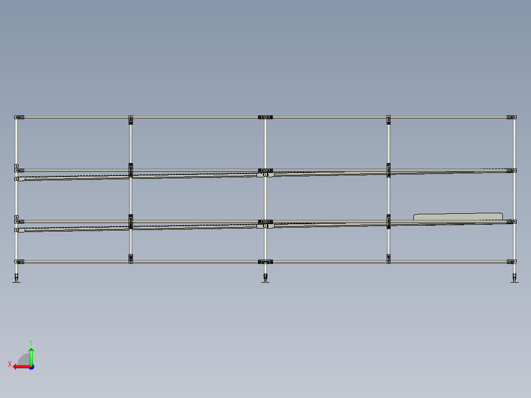 精益管流水线s后视图
