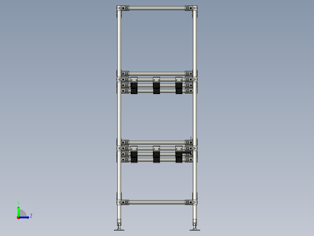 精益管流水线s左视图