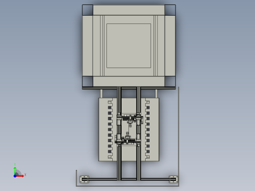 简易的窗帘布料切割装置前视缩略图
