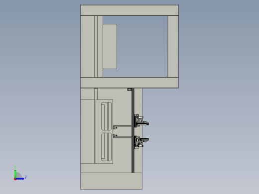 简易的窗帘布料切割装置左视缩略图