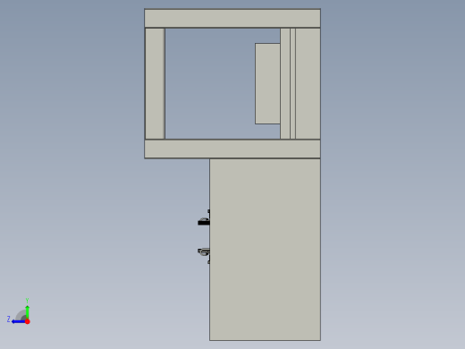 简易的窗帘布料切割装置右视缩略图