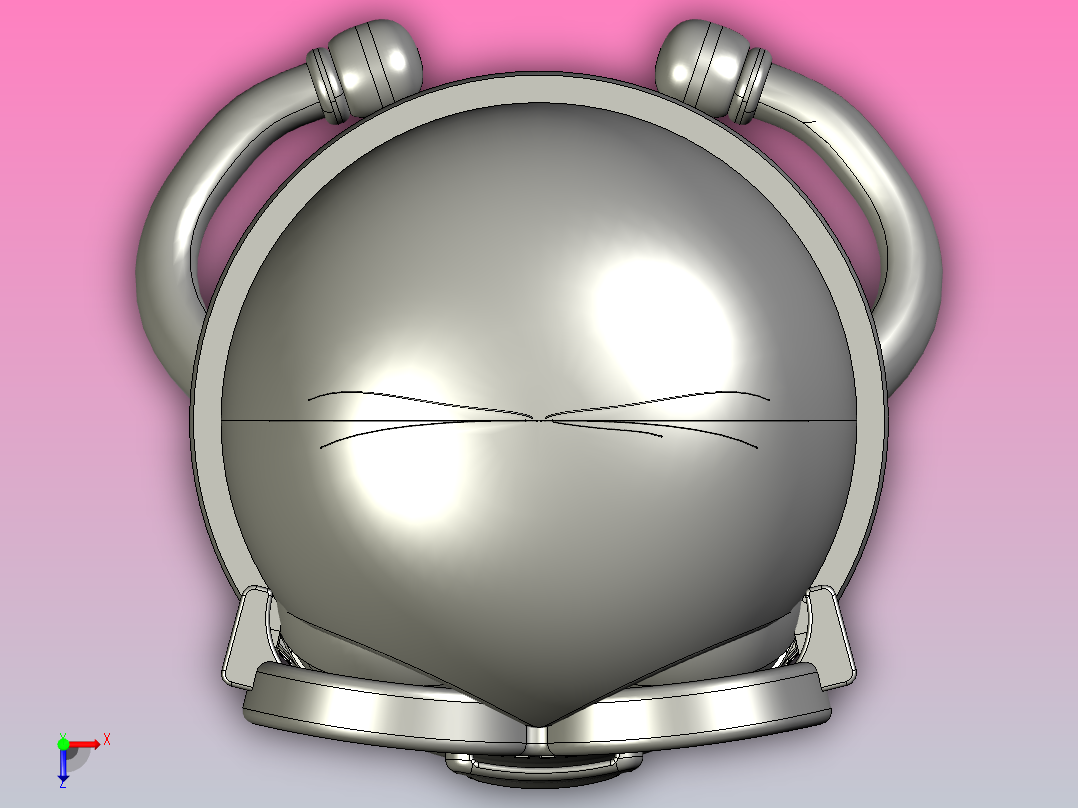 小黄人模型俯视图