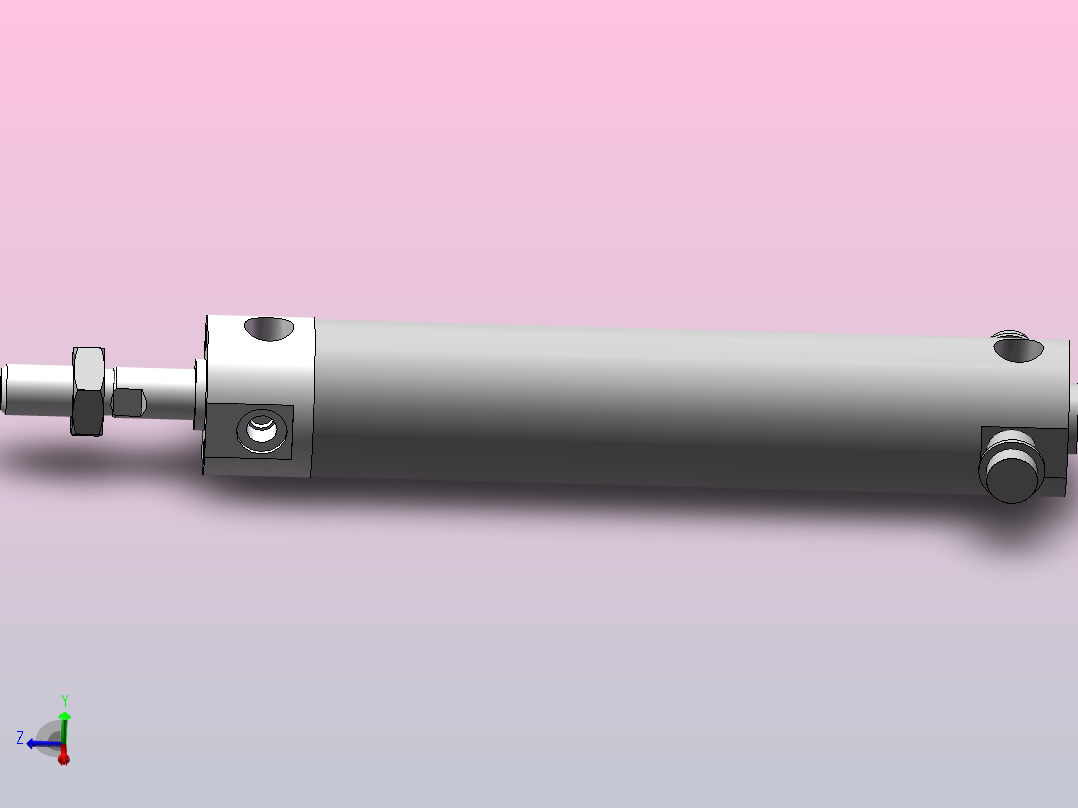 气缸CG1TN25-100主视图