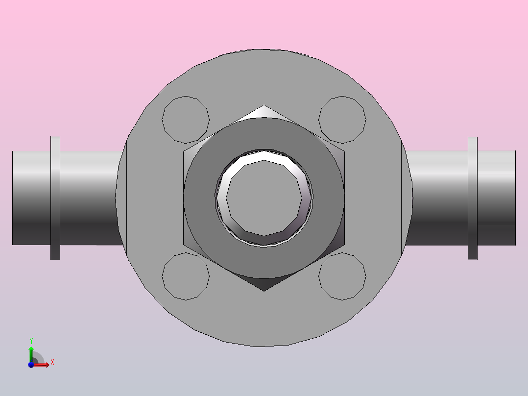气缸CG1TN25-100前视图