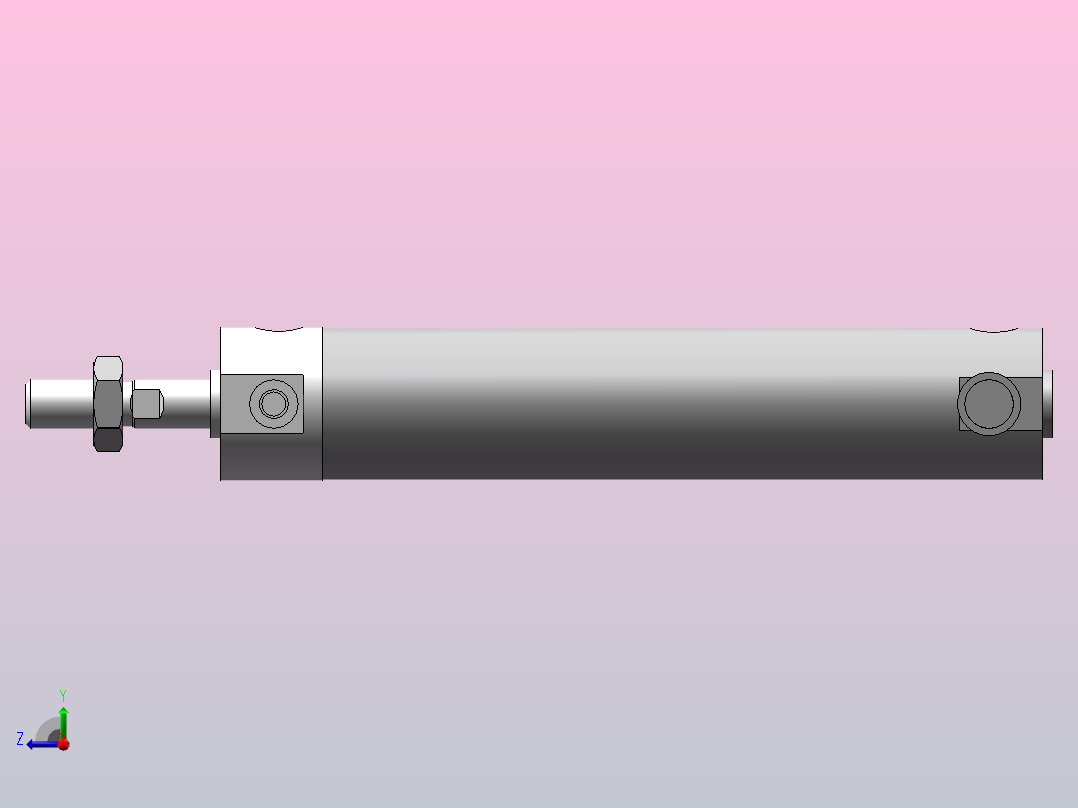 气缸CG1TN25-100右视图