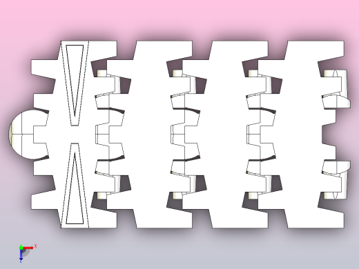 YMTL83X15A-AZ4-C1 83宽A型楔链俯视缩略图