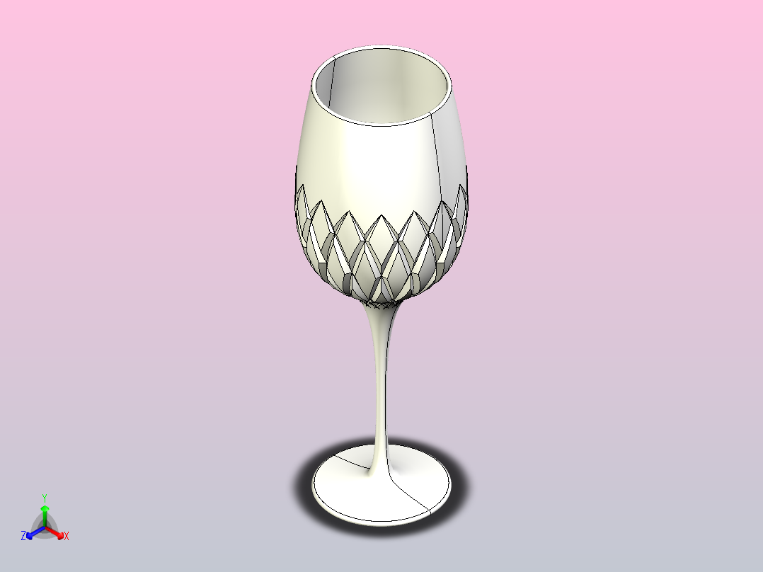 酒杯正等轴测图