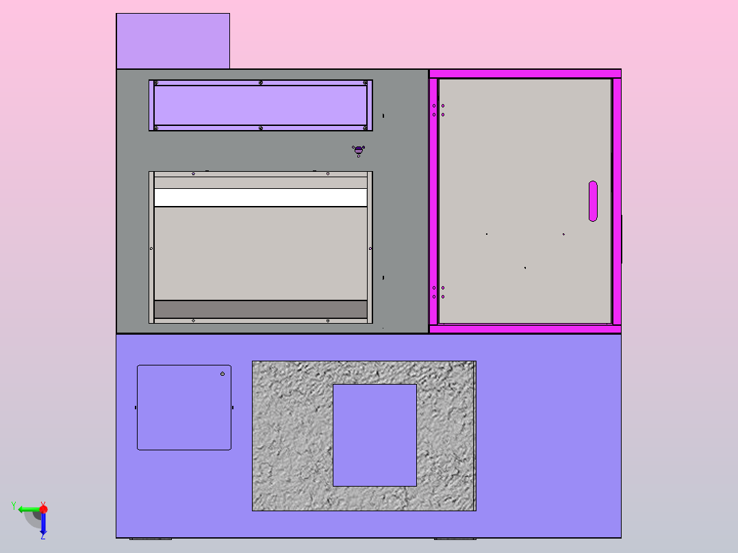 0640数控车床后视图