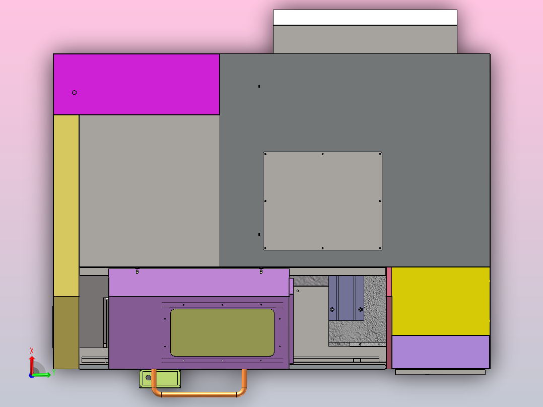 0640数控车床俯视图