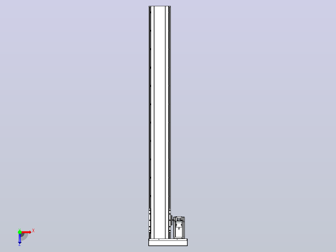 日规模组半封闭丝杆TPA-HNR-120D-1610C-L1050-MR-C-P40-N3俯视图