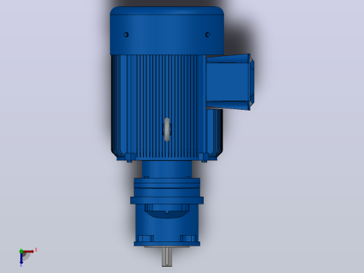 RXF67法兰轴伸式安装斜齿轮减速机RX67-Y5.5-4P-132S-M1-0°-Φ160俯视缩略图
