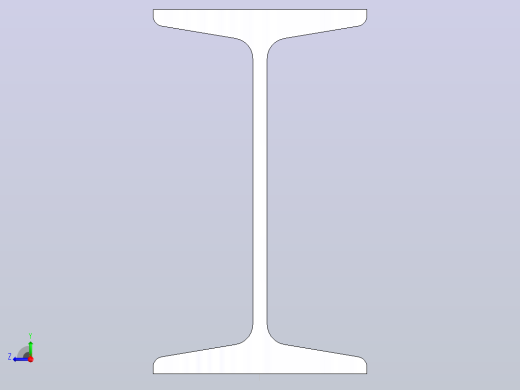12#热轧工字钢1m.SLDPRT右视缩略图