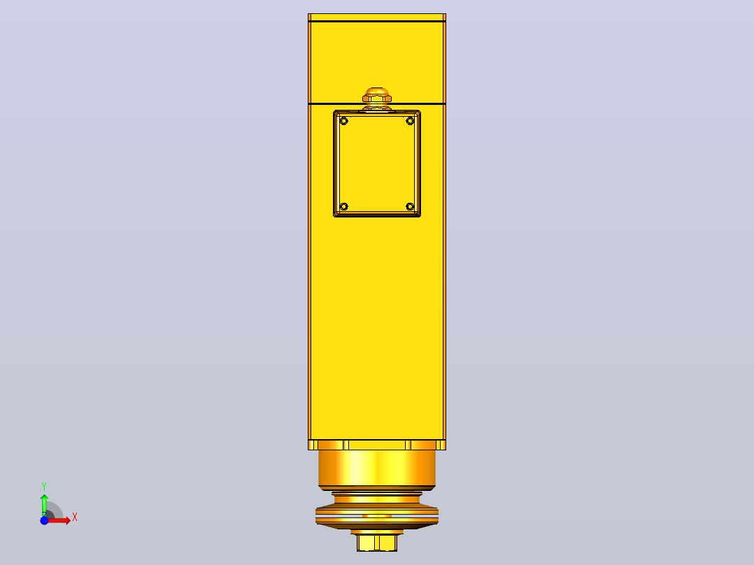 7171E-SCF30铝材精密锯切系列电主轴[SFM7171E-06-7.5KW-SCF30]前视图