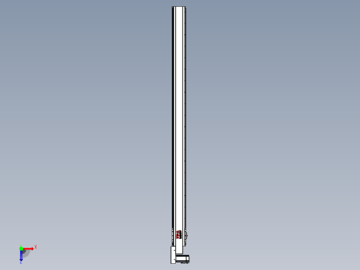 皮带直线轴半封闭可选导轨TPA-HNB-120D-110-L1850-ML-Y-P40-N3俯视缩略图