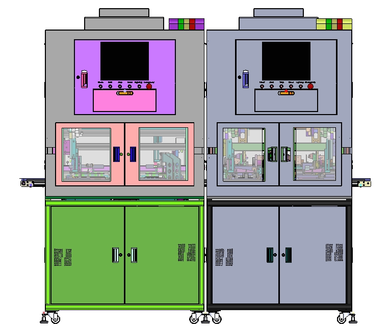 双联机组装贴标机3D图纸 x_t格式