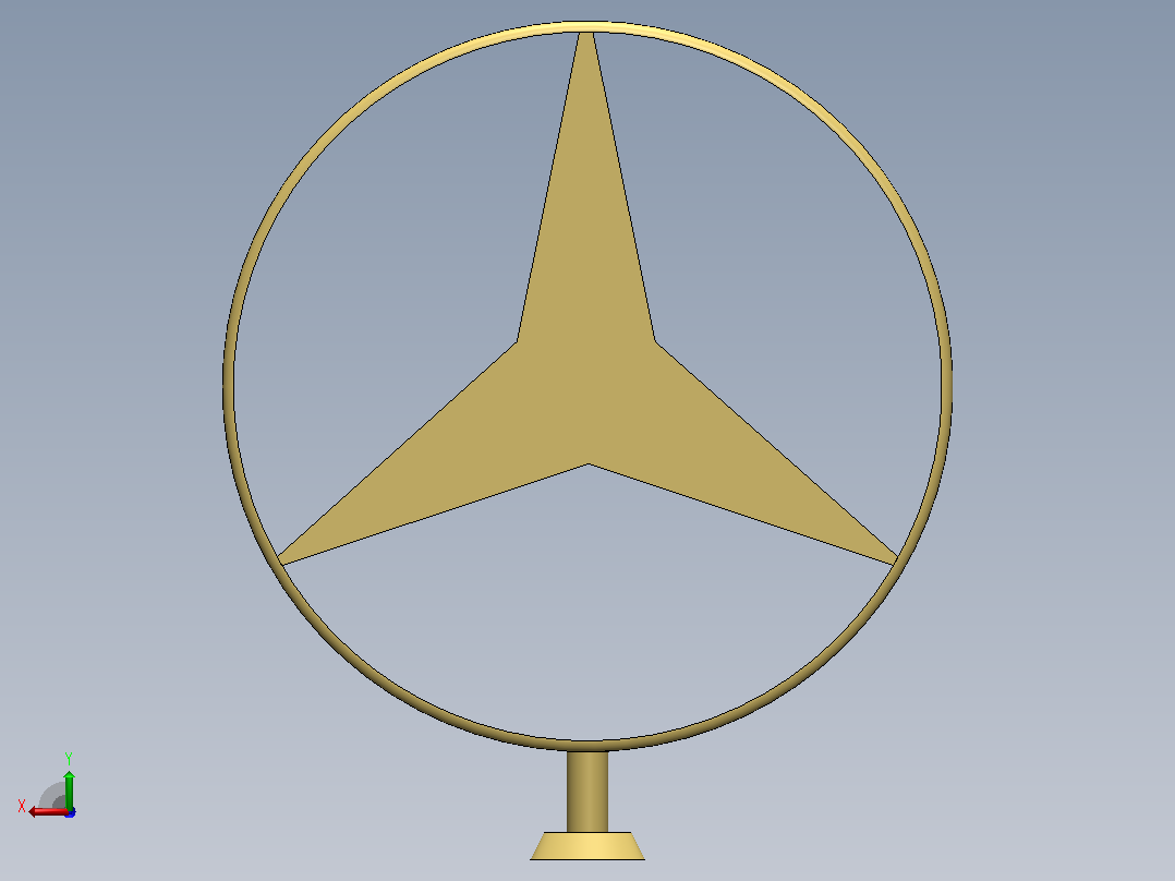 奔驰Logo后视图