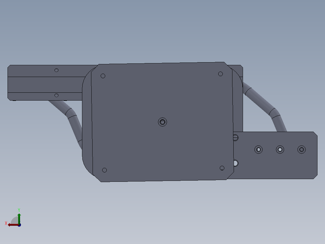 进气连接管组件测焊接工装后视图