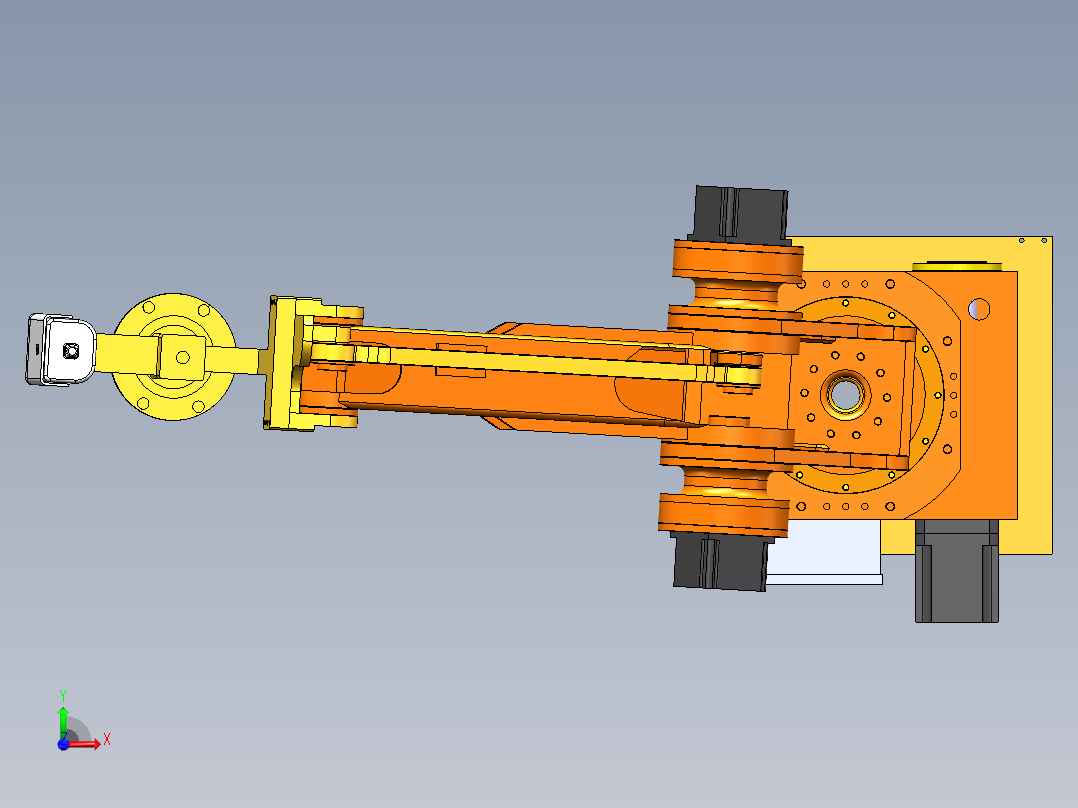 识别机械手sw17可编辑前视图