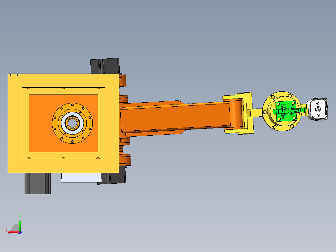 识别机械手sw17可编辑后视图