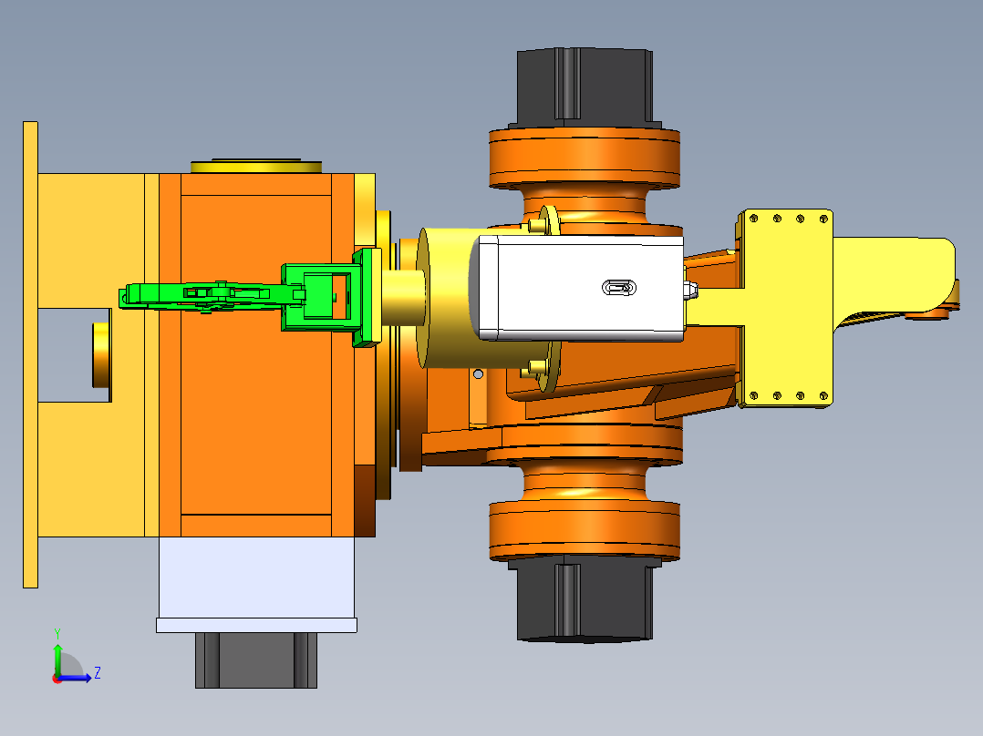 识别机械手sw17可编辑左视图