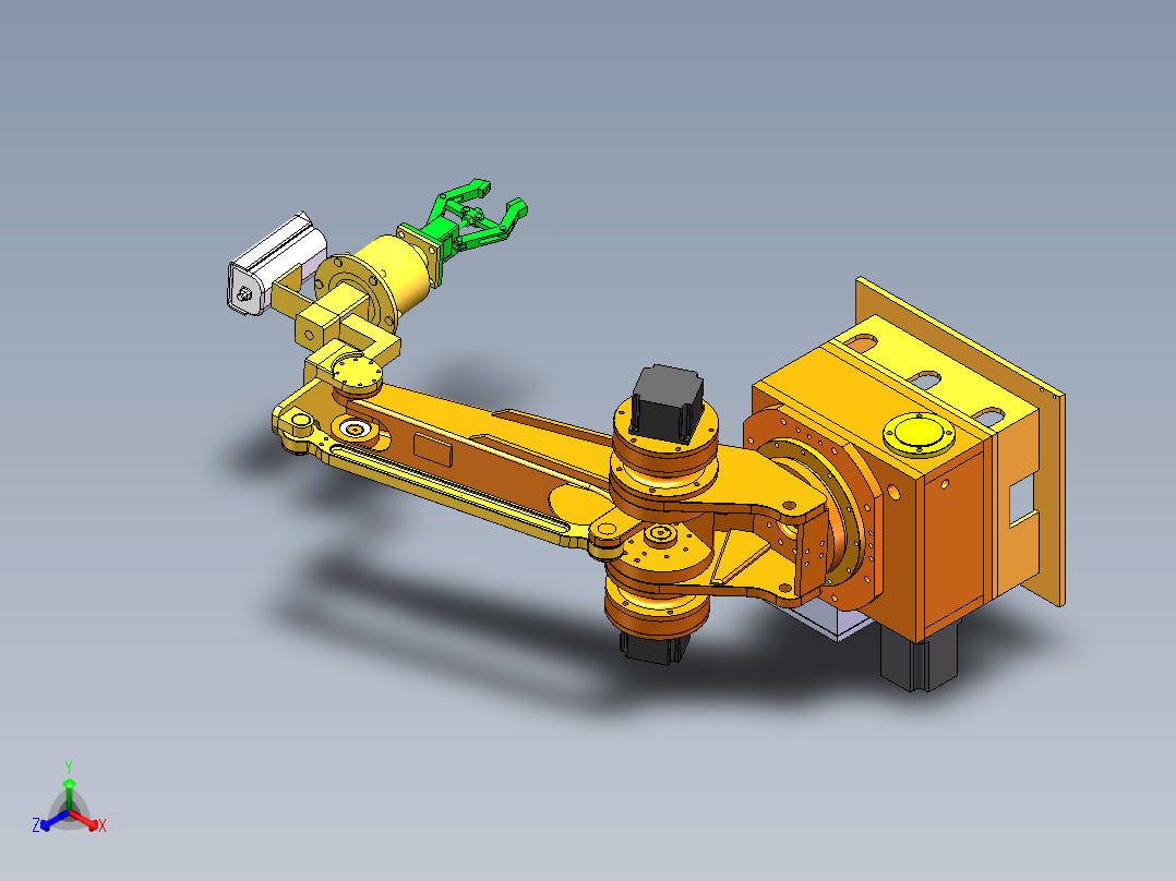 识别机械手sw17可编辑正等轴测图