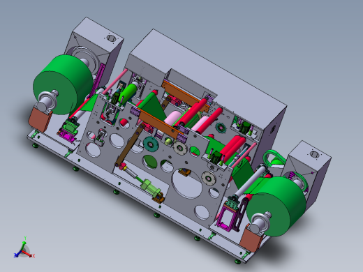 滚压机 非标自动化设备3D图纸3D模型1