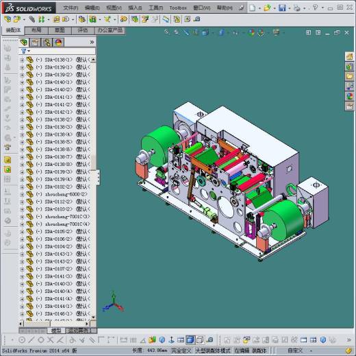 滚压机 非标自动化设备3D图纸3D模型1缩略图