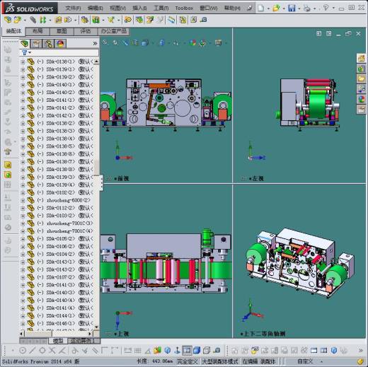滚压机 非标自动化设备3D图纸3D模型1缩略图