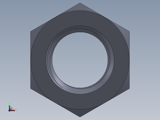 公制螺母-M24x3.SLDPRT前视缩略图