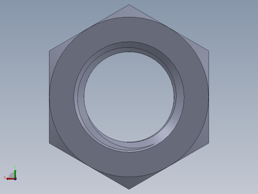 公制螺母-M24x3.SLDPRT后视缩略图