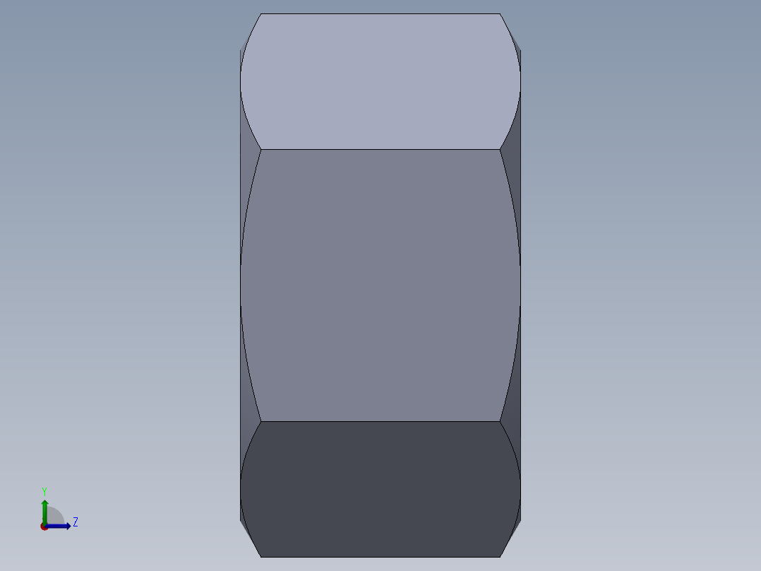 公制螺母-M24x3.SLDPRT左视图