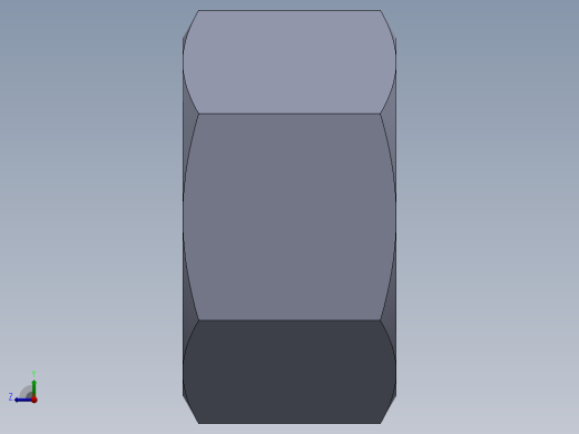 公制螺母-M24x3.SLDPRT右视缩略图