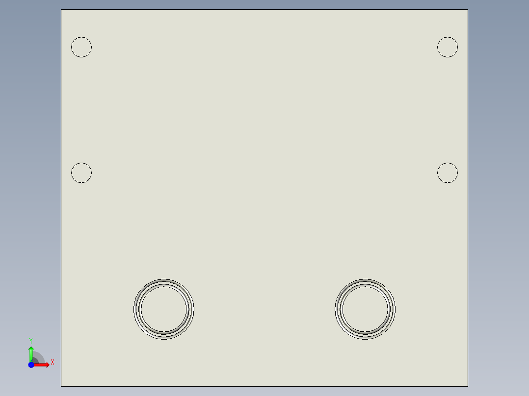 冲压垫片模具设计前视图