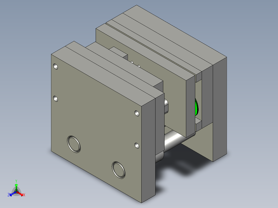 冲压垫片模具设计正等轴测图