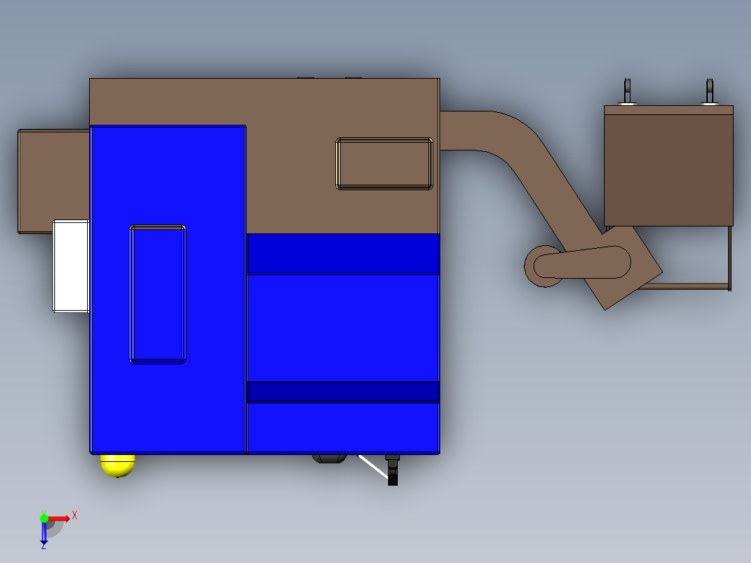 CNC 切割机设计俯视图
