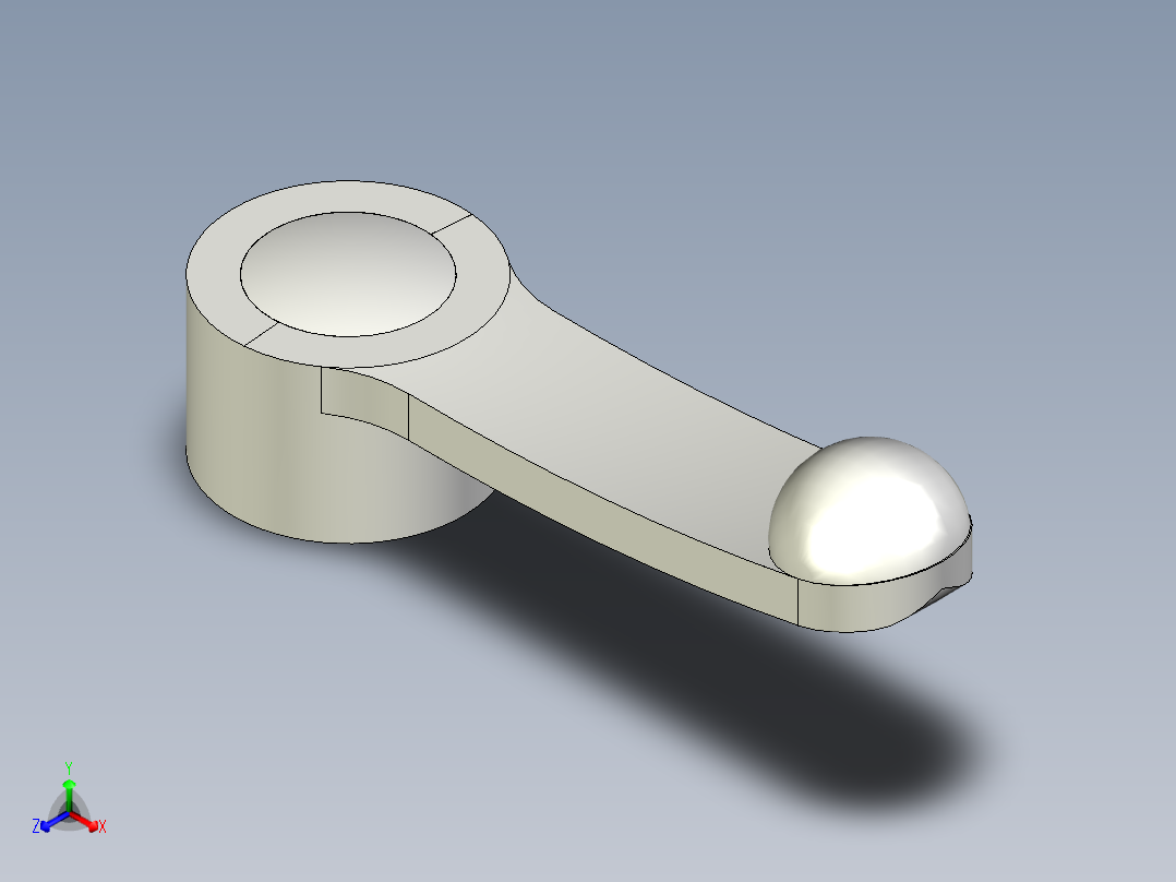 人體工學型把手ELC-3D多系列多零件图纸模型