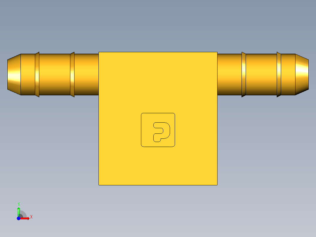 工业通用螺蚊管倒齿式工业硬管接头Female Branch Tee 237-4-2前视图
