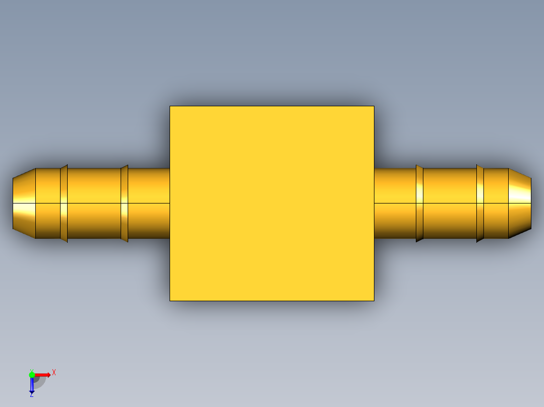 工业通用螺蚊管倒齿式工业硬管接头Female Branch Tee 237-4-2俯视图