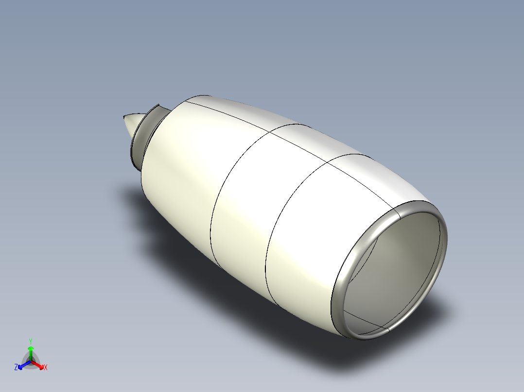 GP7200航空发动机主视图