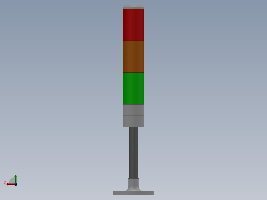 TPTL积层式警示灯TPSL4[TPSL4-3短]主视图