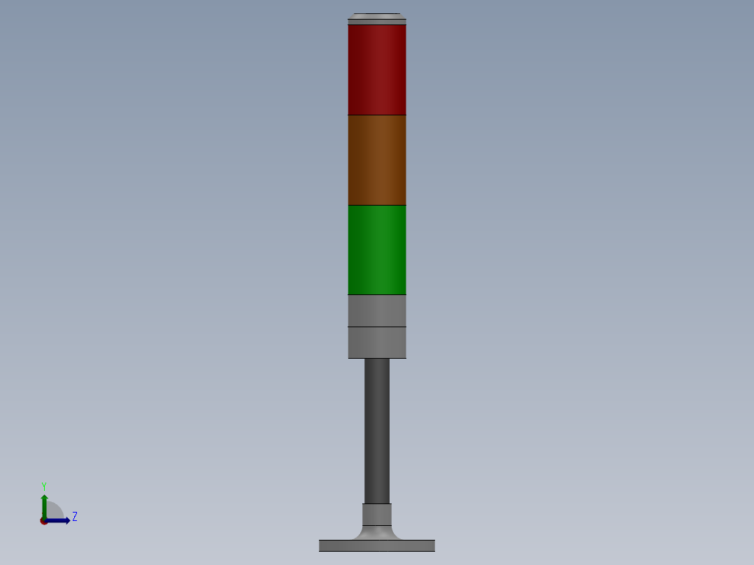 TPTL积层式警示灯TPSL4[TPSL4-3短]左视图