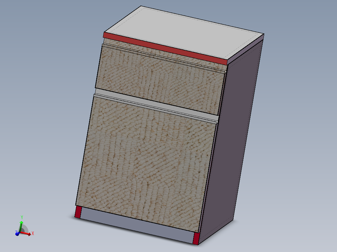 床头柜全套三维+CAD