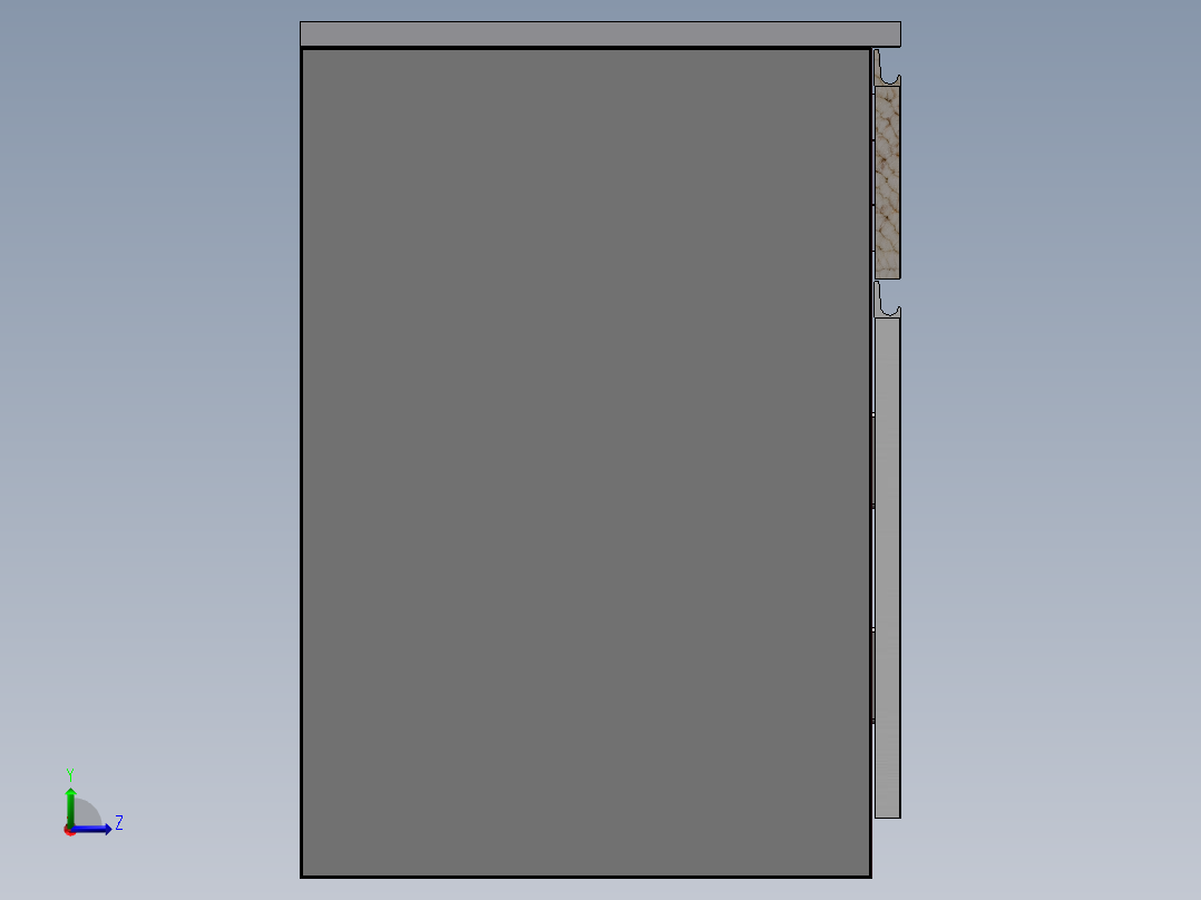床头柜全套三维+CAD左视图