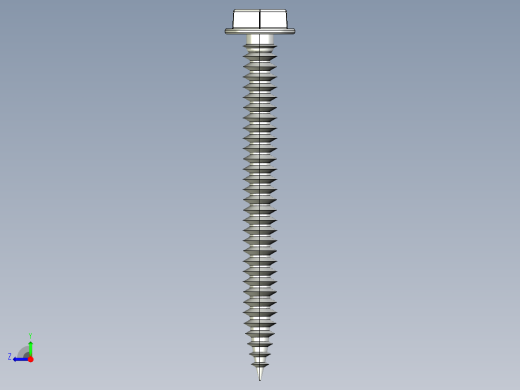 紧固件-STEP Hex Head Screw-02右视缩略图