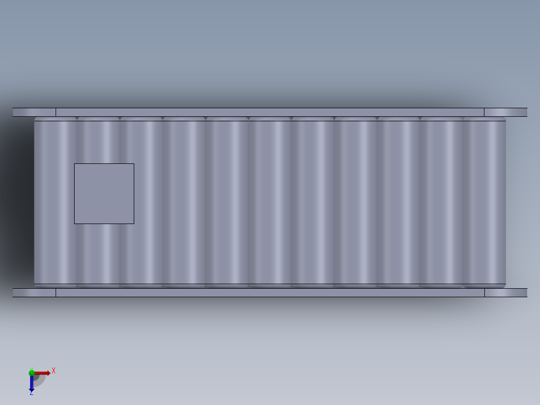 皮带转换器俯视图