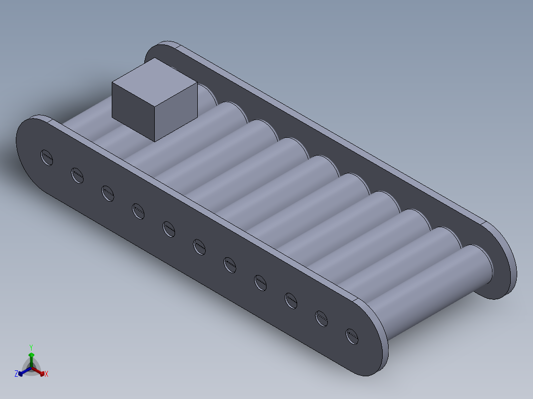 皮带转换器正等轴测图